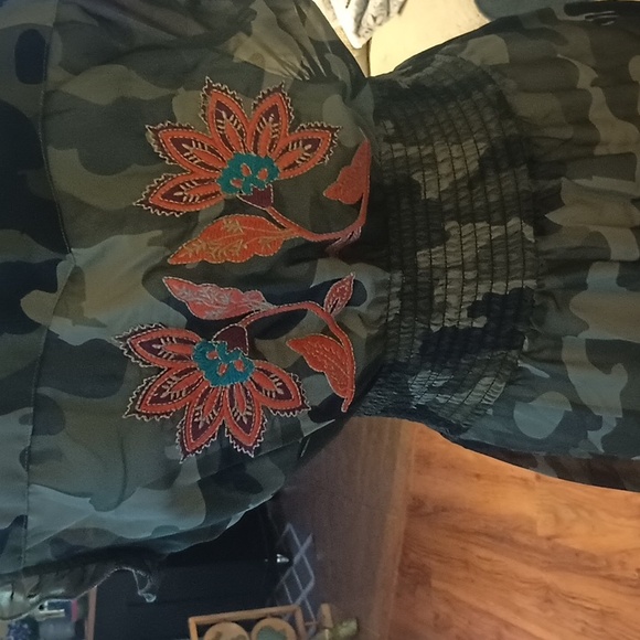 New Camouflage Maxi Dress From Z&L With Tags Size L From Nordstrom - Picture 6 of 6